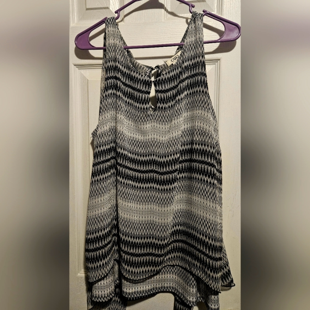 SILKY SHEER DRESSY TANK TOP